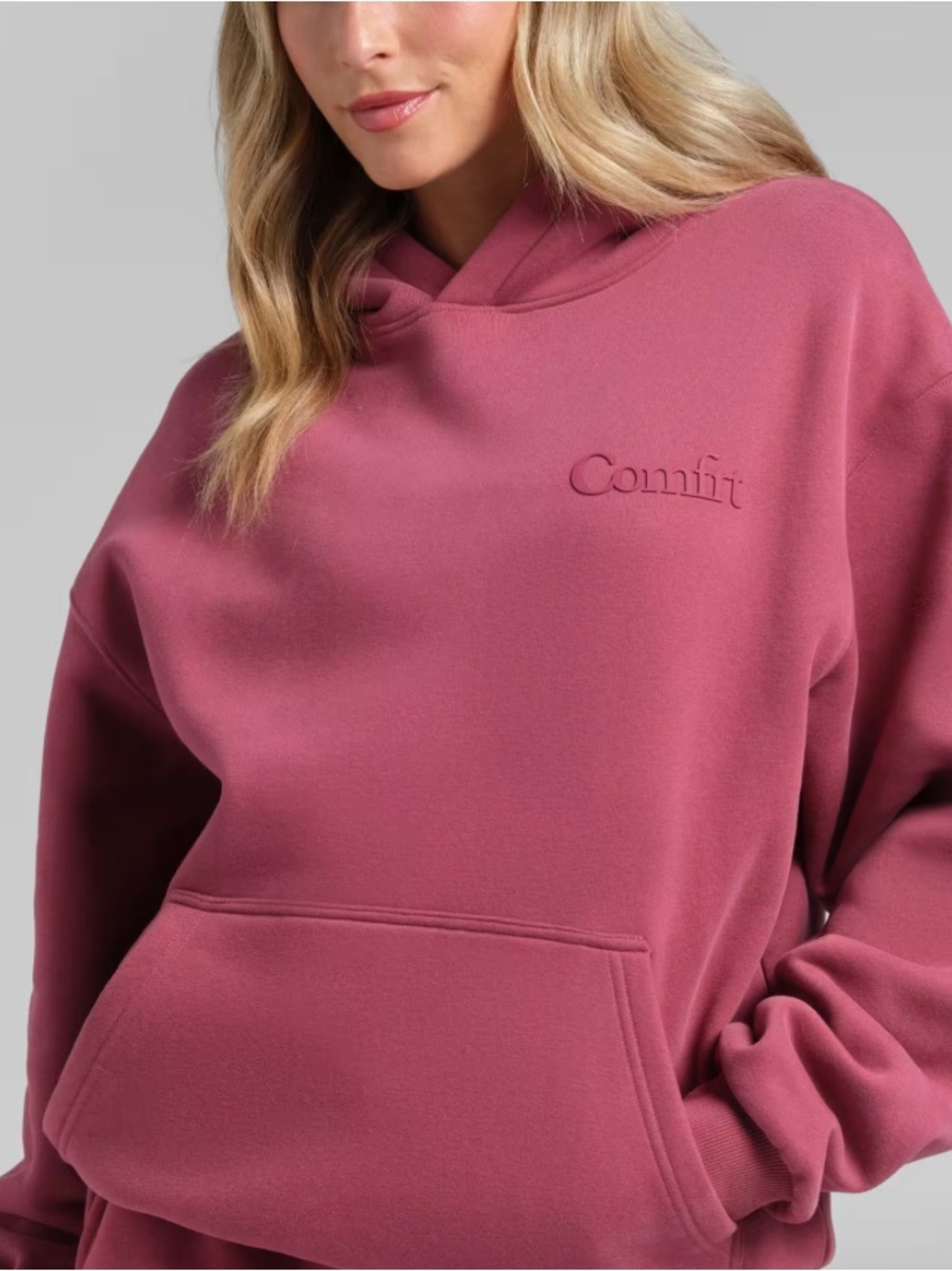 Comfrt Hoodie - Unisex, Berry, size medium